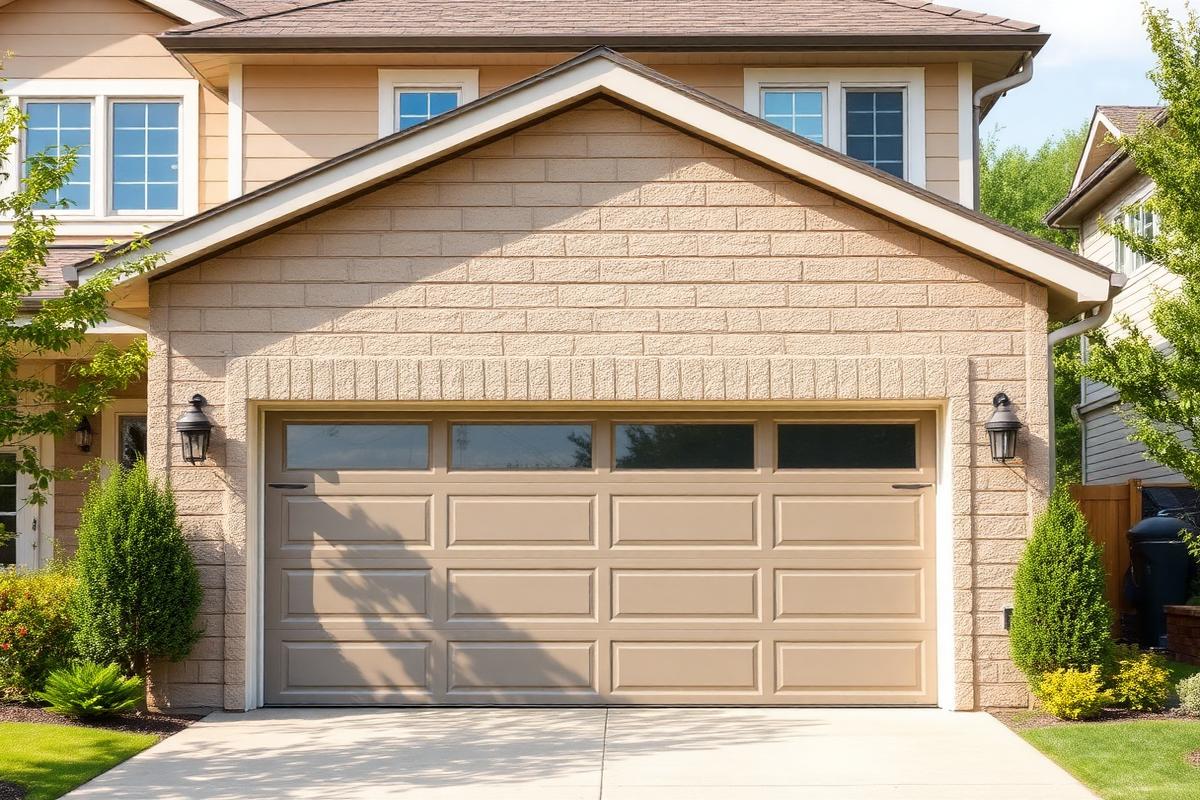 Beautiful insulated garage door on Cape Cod home increasing property value